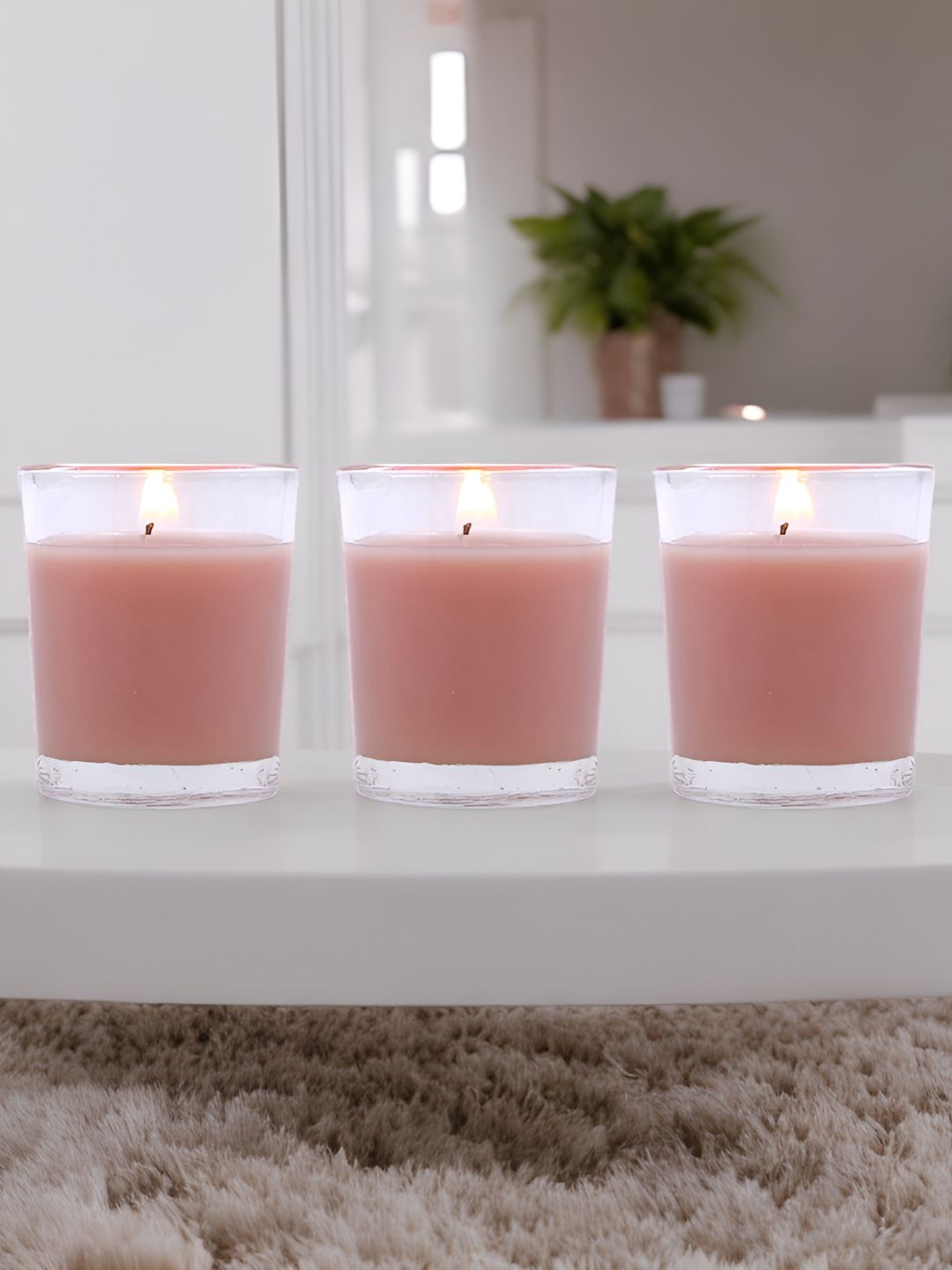 HOSLEY Brown 3 pieces Jar Candle-picture-19
