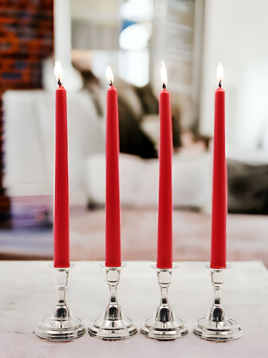 HOSLEY Red 4 pieces Pillar Candle-picture-27
