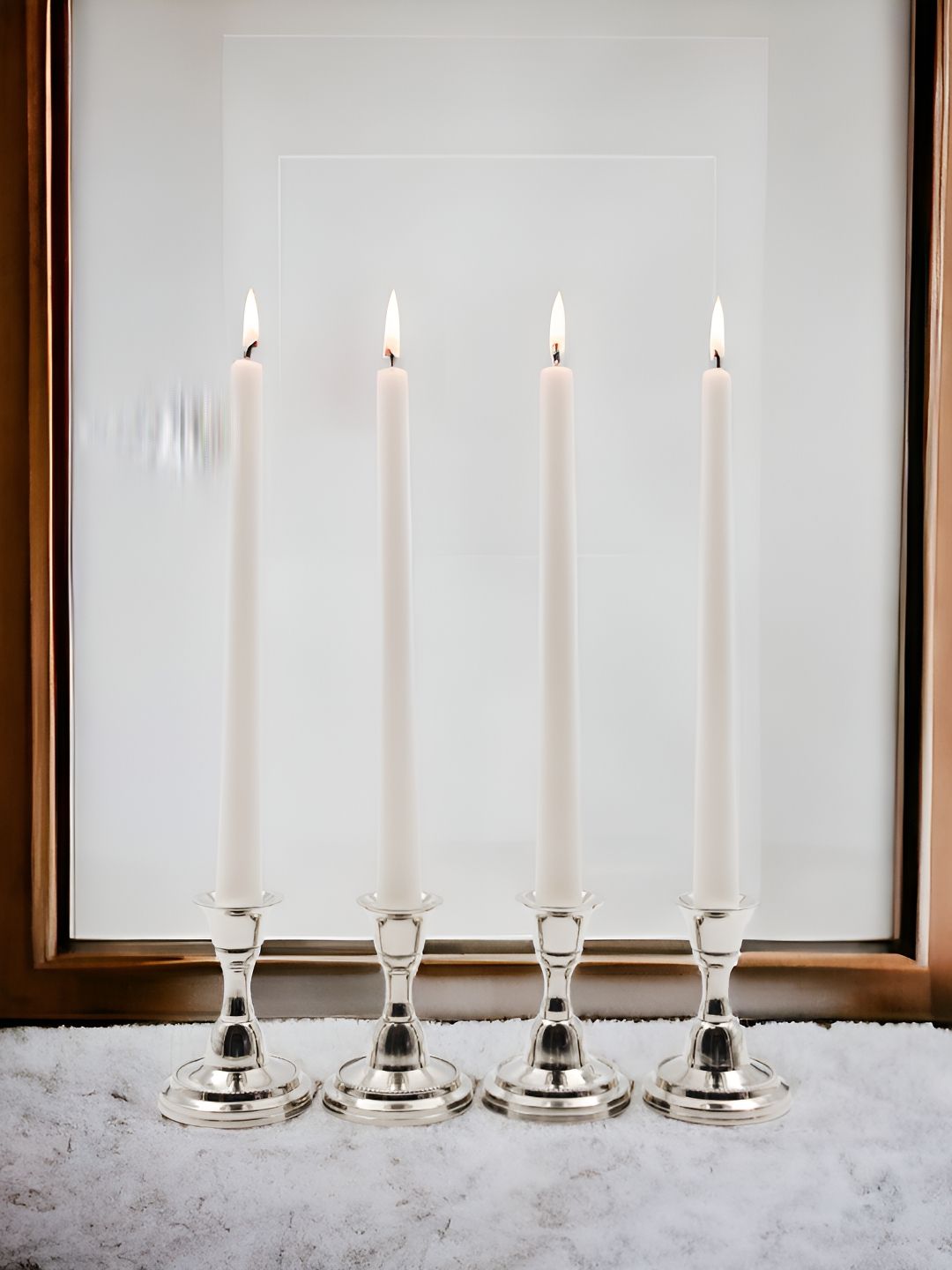 HOSLEY White 4 pieces Pillar Candle-picture-11