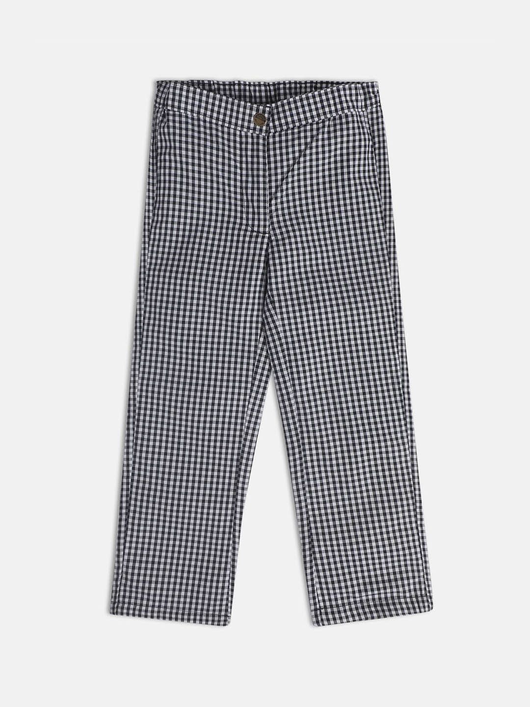 MINI KLUB Girls Polka Dot Checked Chinos Trousers-picture-19