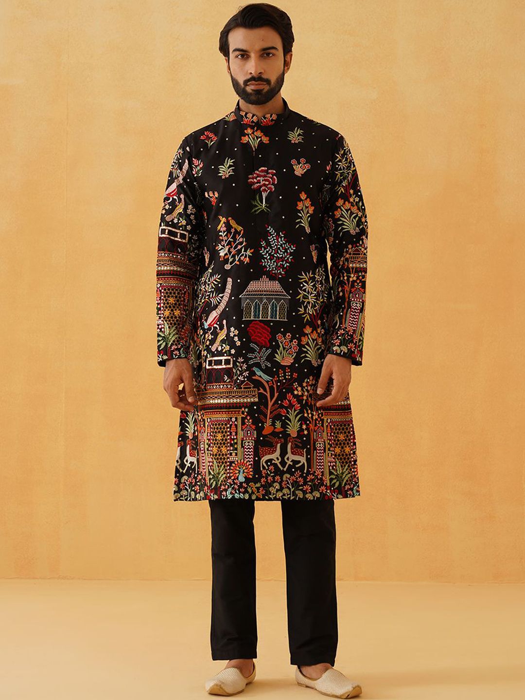 SOJANYA LUXE Men Embroidered Thread Work Satin Kurta-picture-40