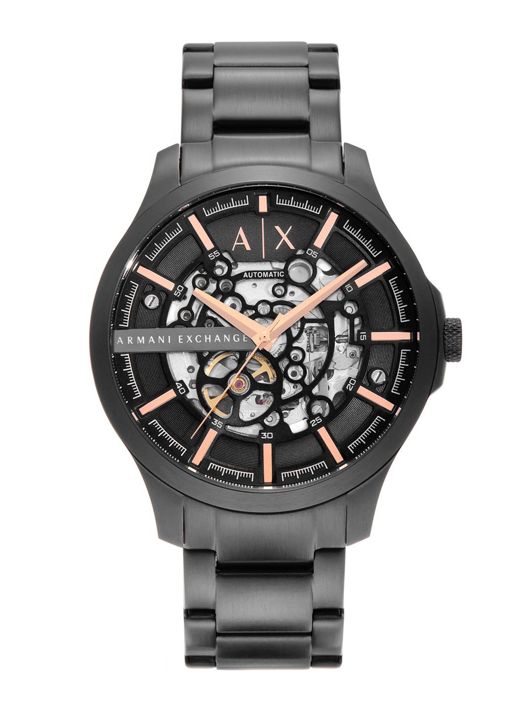 Armani Exchange Men Skeleton Bracelet Style Analogue Automatic Watch AX2458I-Grey-picture-32