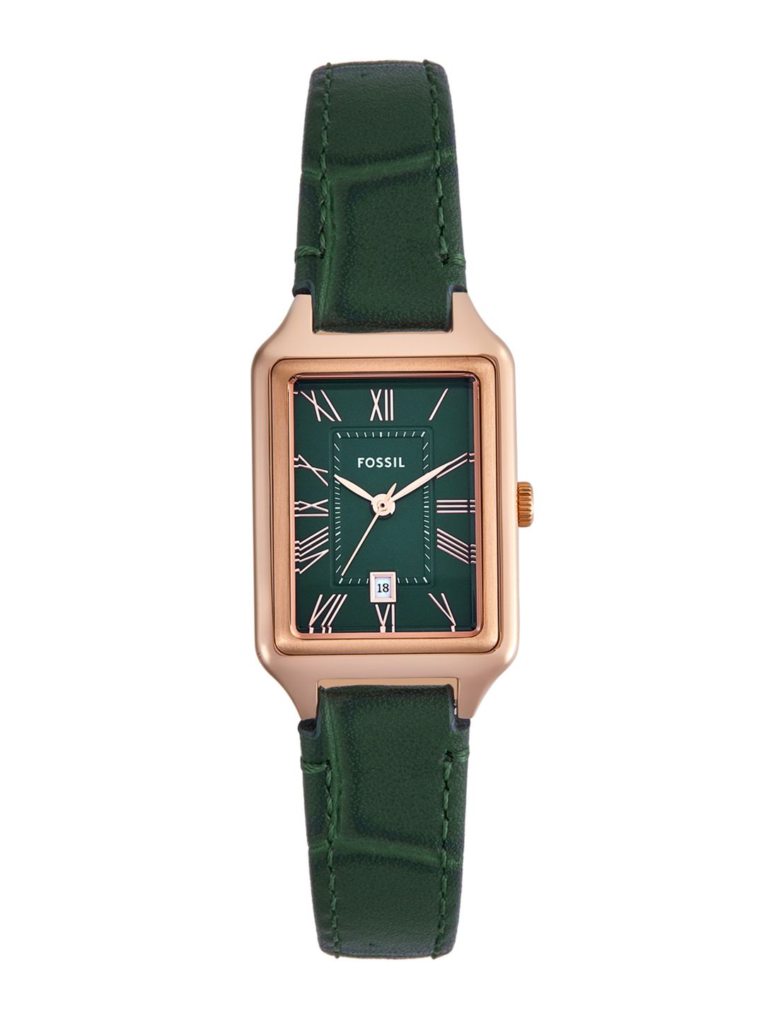 Fossil Women Stainless Steel Dial & Leather Straps Analogue Watch ES5366I-Green-image-13