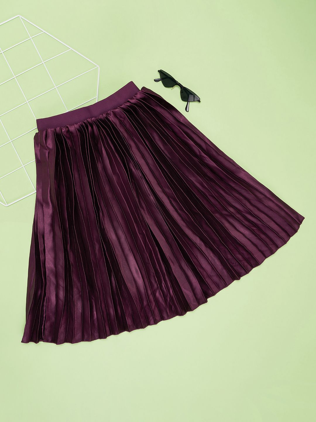 Pantaloons Girls Pleated A-Line Knee Length  Skirts-image-35
