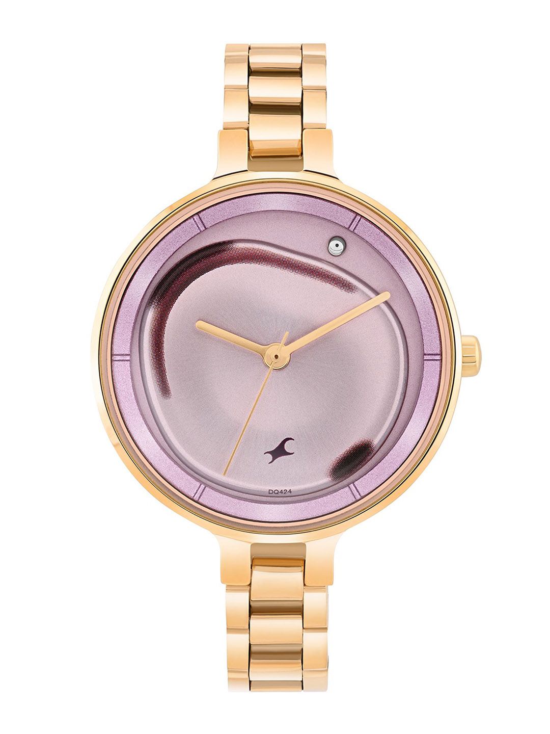 Fastrack Women Brass Dial & Stainless Steel Bracelet Style Straps Analogue Watch 6306WM01-picture-19
