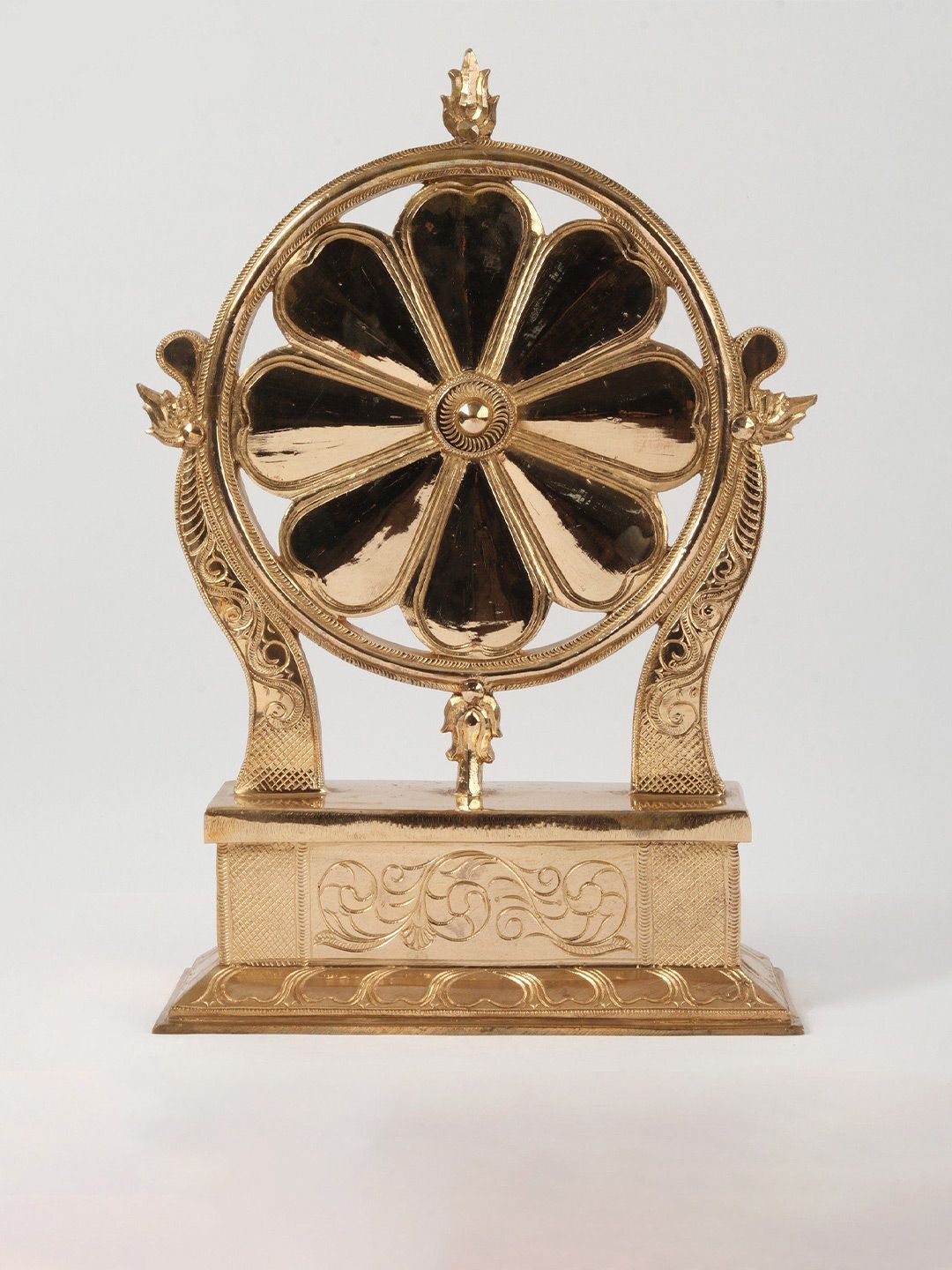 Exotic India Bronze Sudarshan Chakra Religious Showpiece-picture-34