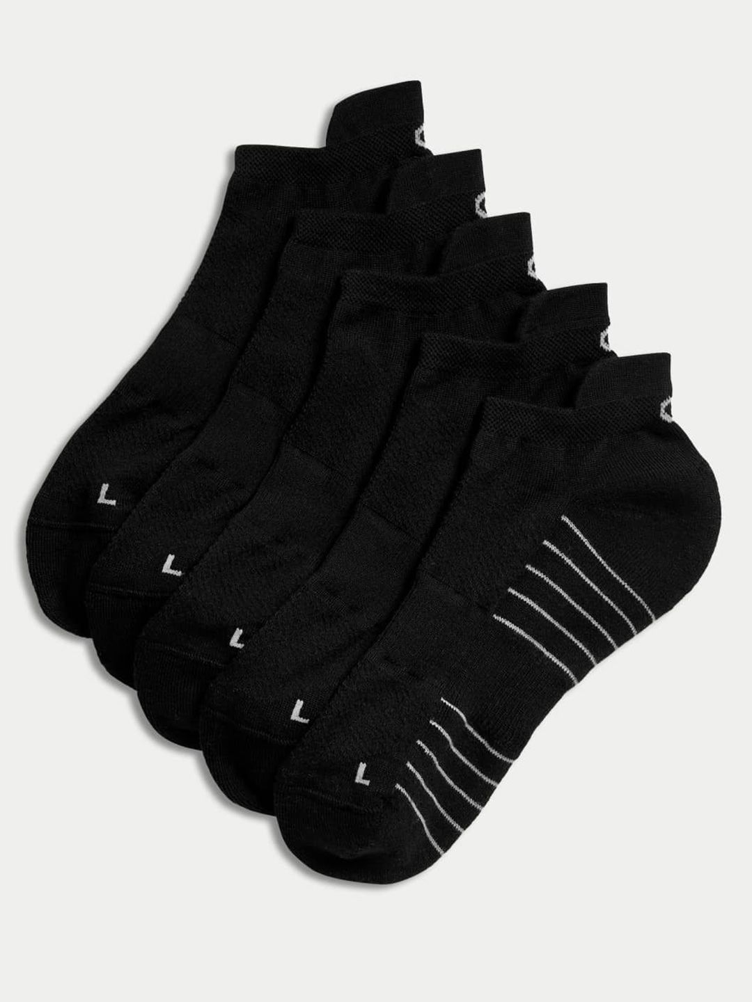 Marks & Spencer Men Pack Of 5 Ankle Length Socks-picture-26