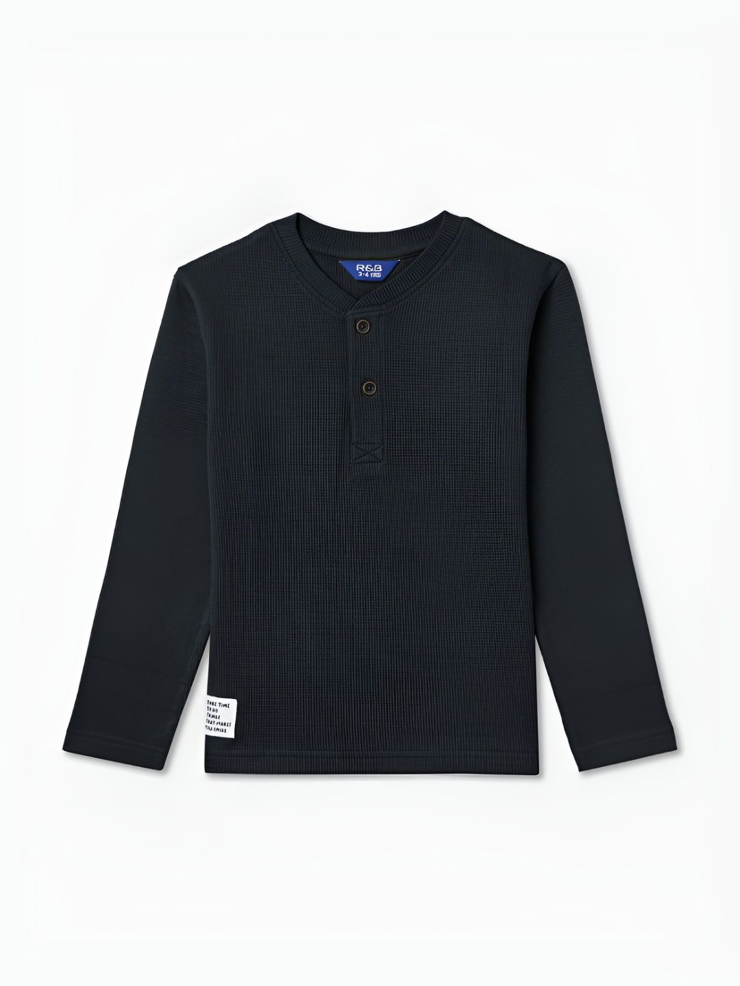 R&B Boys Solid Round Neck Cotton T-shirt-picture-34