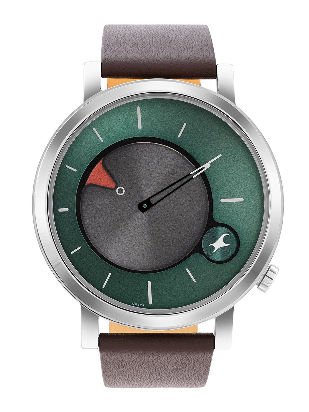 Fastrack Women Brass Dial & Leather Wrap Around Straps Analogue Watch 3287SL06-picture-15