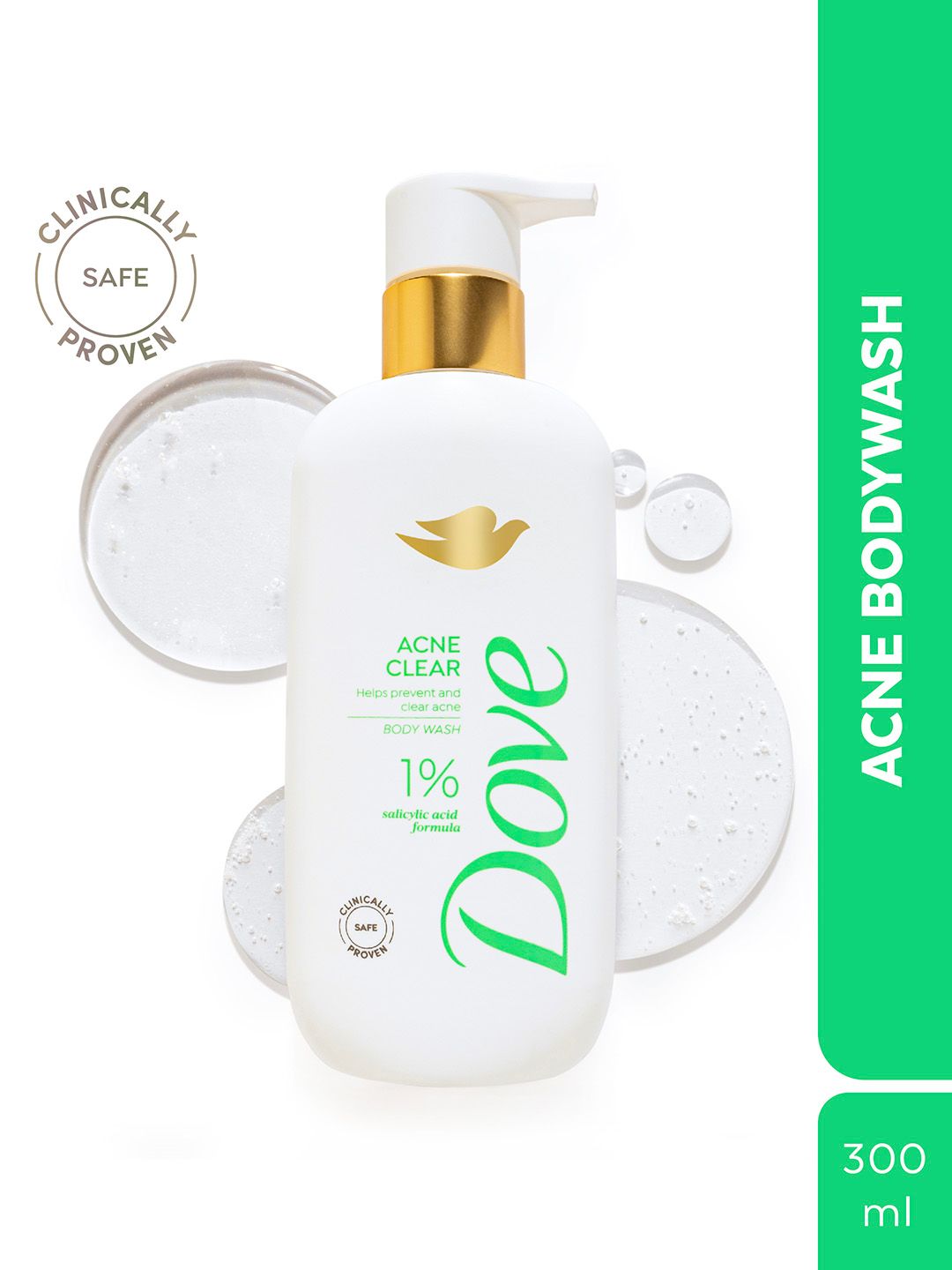Dove 1% Salicylic Acid Formula Acne Clear Serum Body Wash - 300 ml
