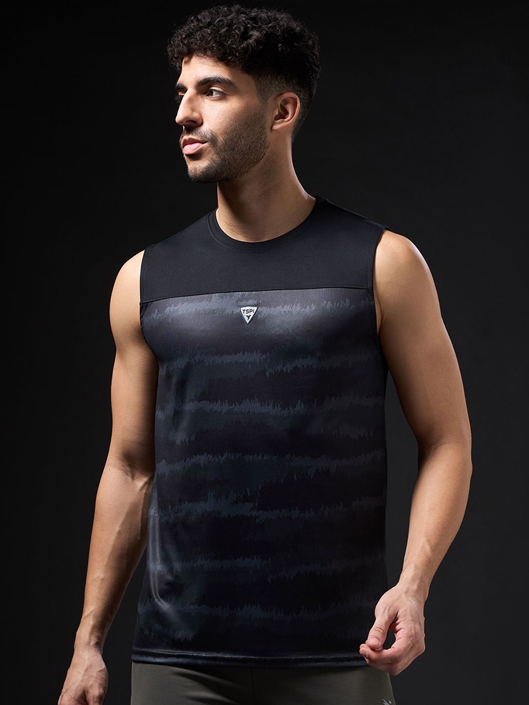 Technosport Slim-Fit Round Neck Innerwear Vests MVP784BLKSML-picture-28