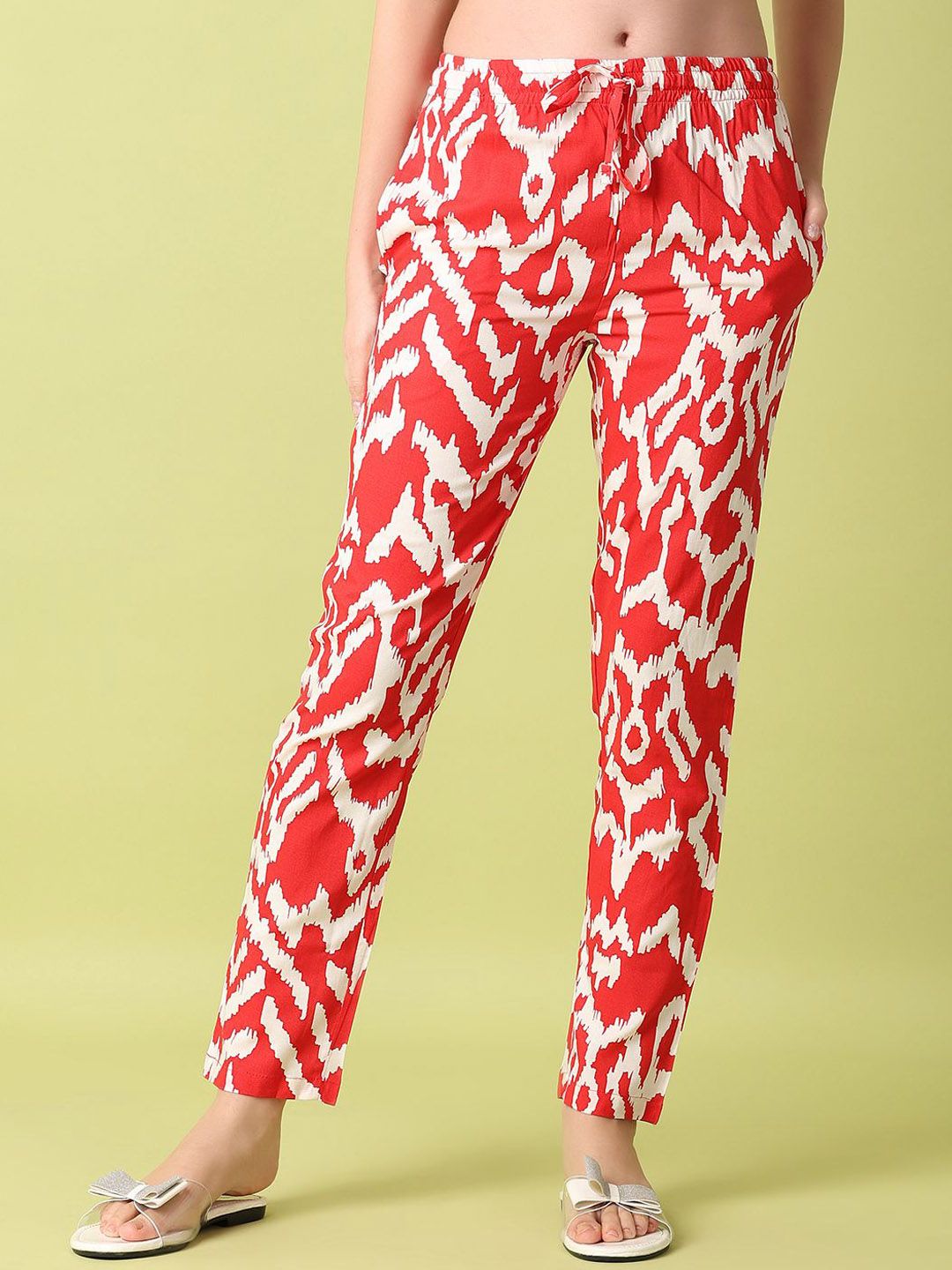 V-Mart Women Printed Straight Lounge Pants-picture-12