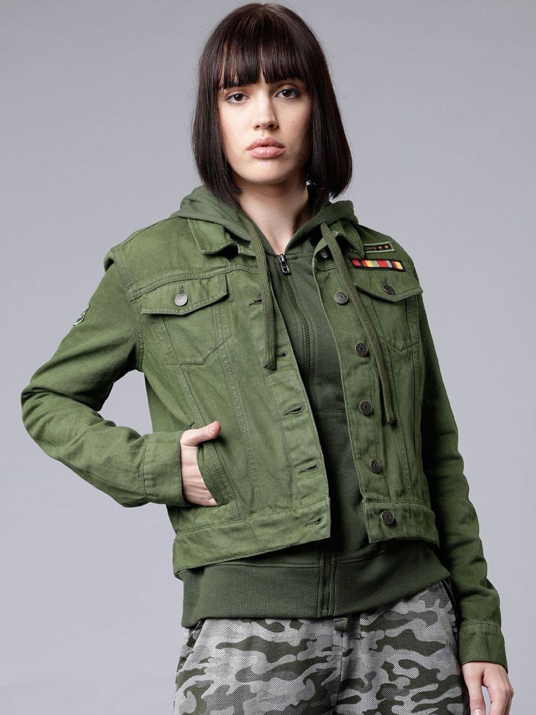 Tokyo Talkies Women Denim Jacket-image-35