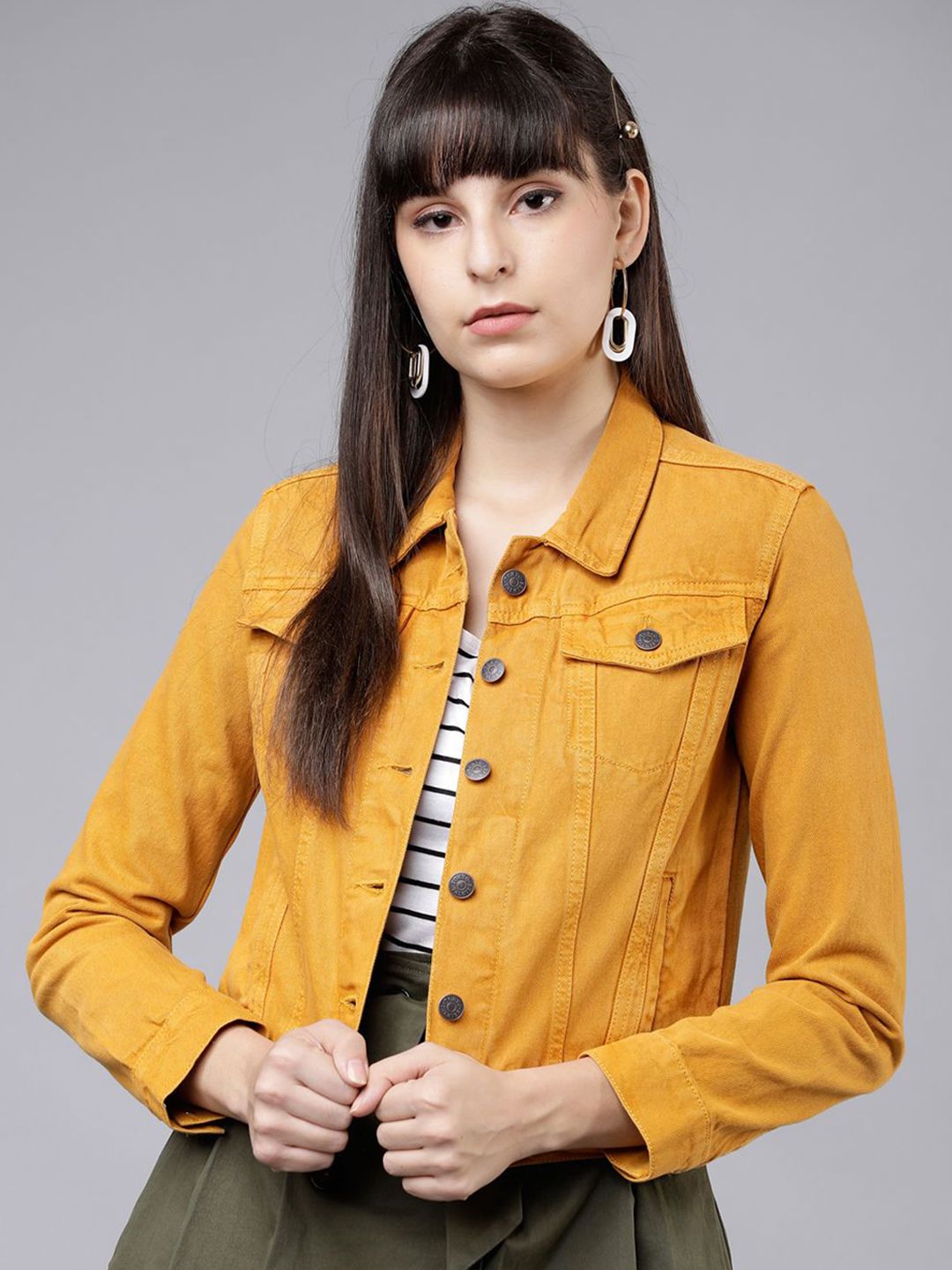 Tokyo Talkies Women Denim Jacket-image-37