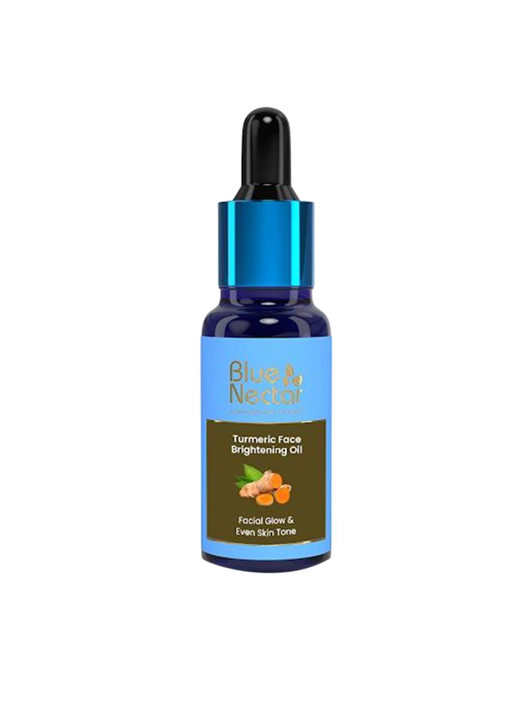 Blue Nectar Turmeric Face Brightening Oil For Facial Glow & Even Skin Tone - 30ml