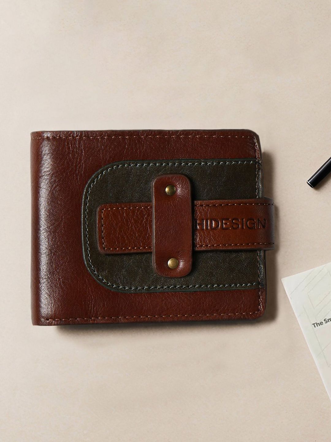 Hidesign Men Self Design Leather Two Fold Wallet-picture-34