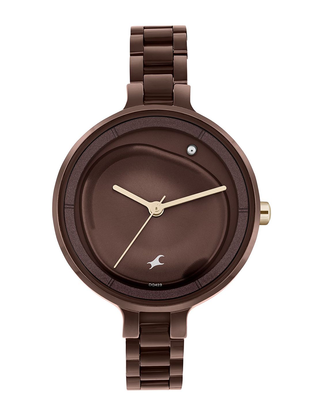 Fastrack Women Brass Dial & Stainless Steel Bracelet Style Straps Analogue Watch 6306KM02-picture-40