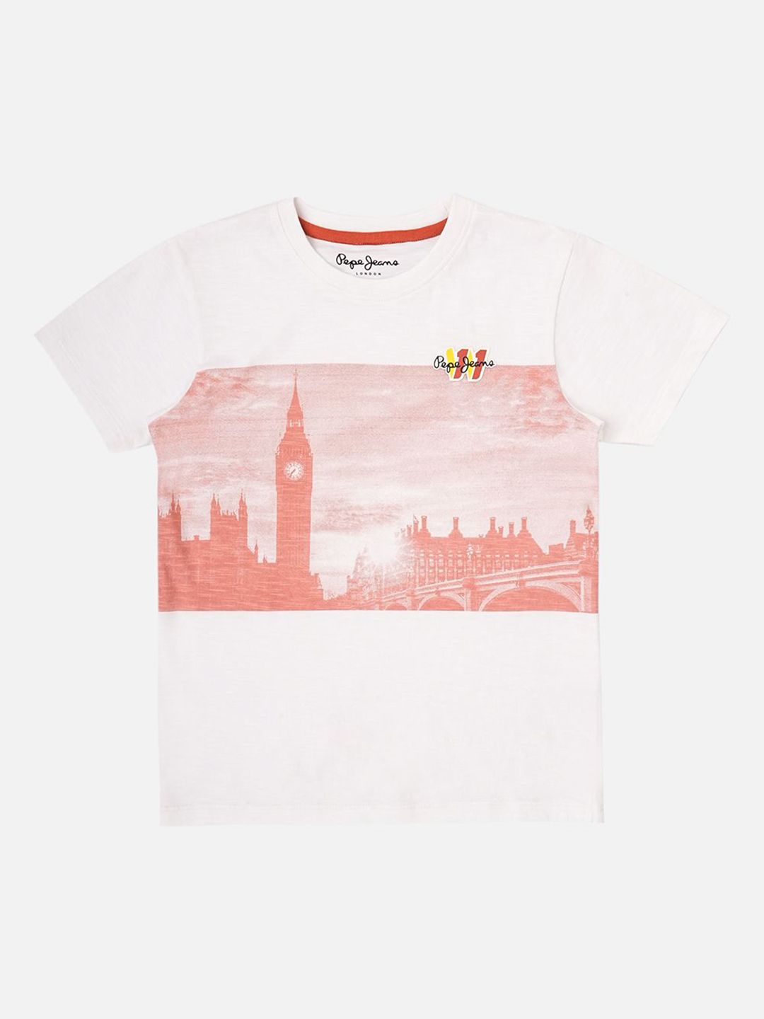 Pepe Jeans Boys Graphic Printed Round Neck Pure Cotton T-shirt-picture-33