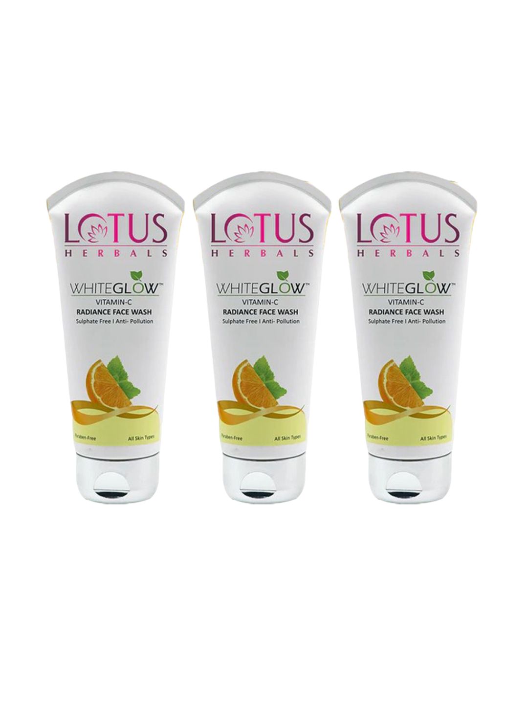 Lotus Herbals White Glow Set Of 3 Vitamin C Radiance Face Wash|-100g Each-picture-53