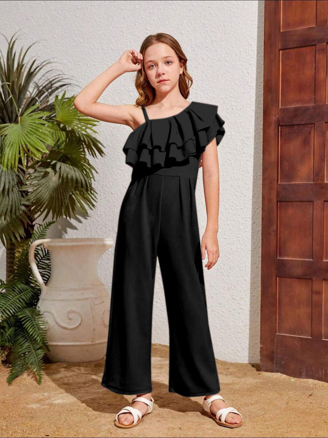 BAESD Girls Basic Jumpsuit-image-0