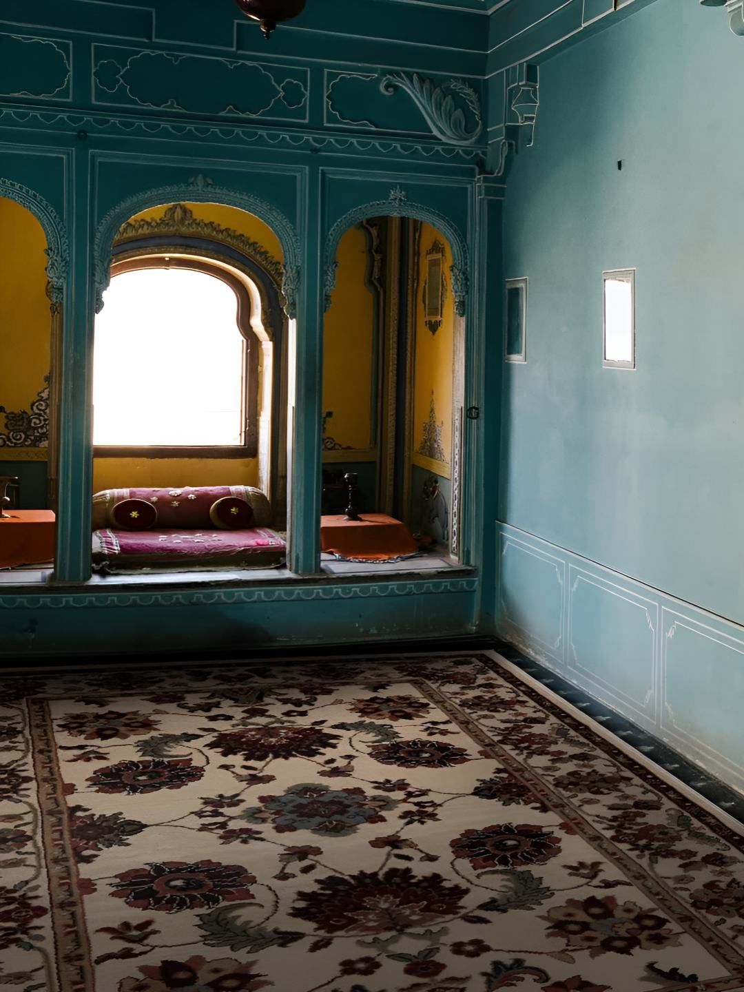 Sapana Carpet-Mats Cream-Coloured Traditional No Shredding Polypropylene Carpet-picture-30