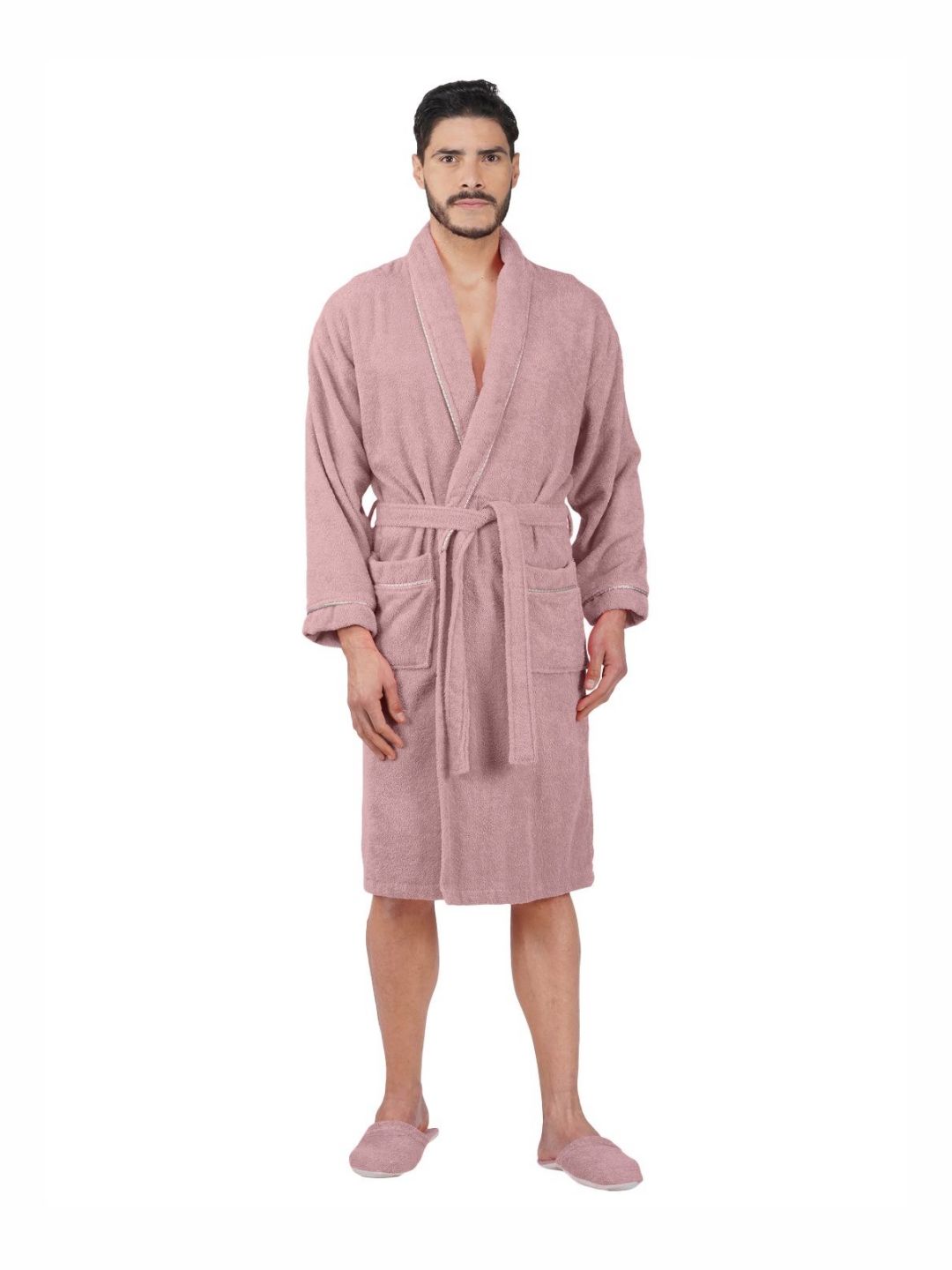 RANGOLI 500 GSM Pure Cotton Bath Robe-picture-27