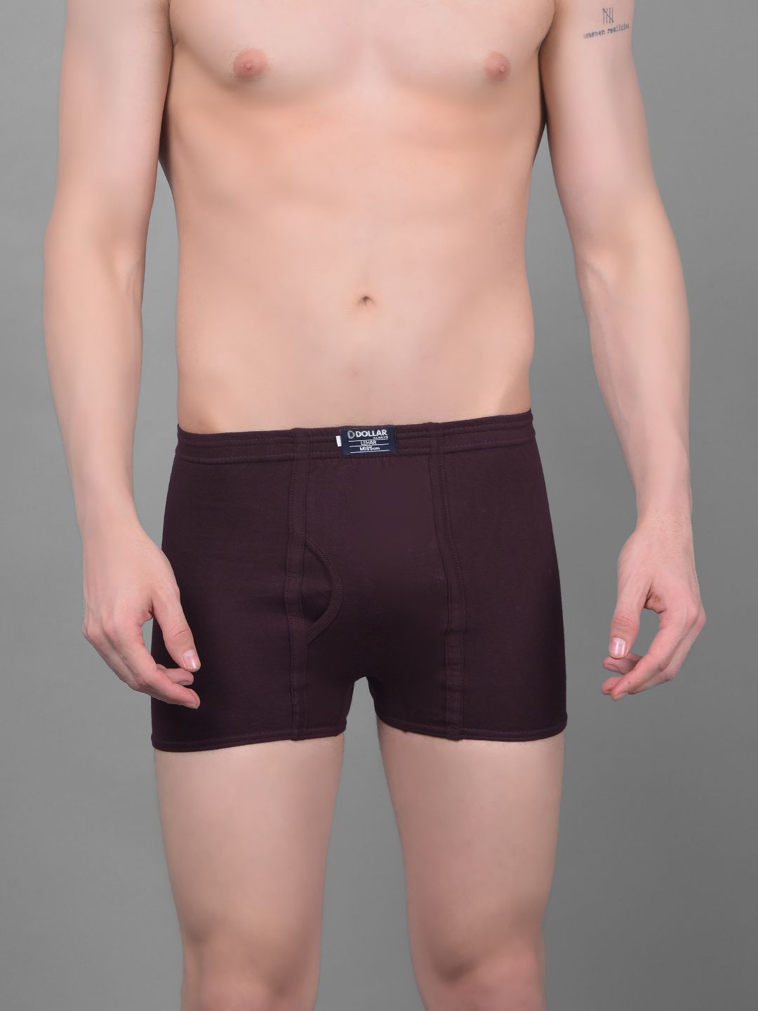 Dollar Lehar Mens Combed Cotton Trunk - Pack of 1 - Assorted-picture-40