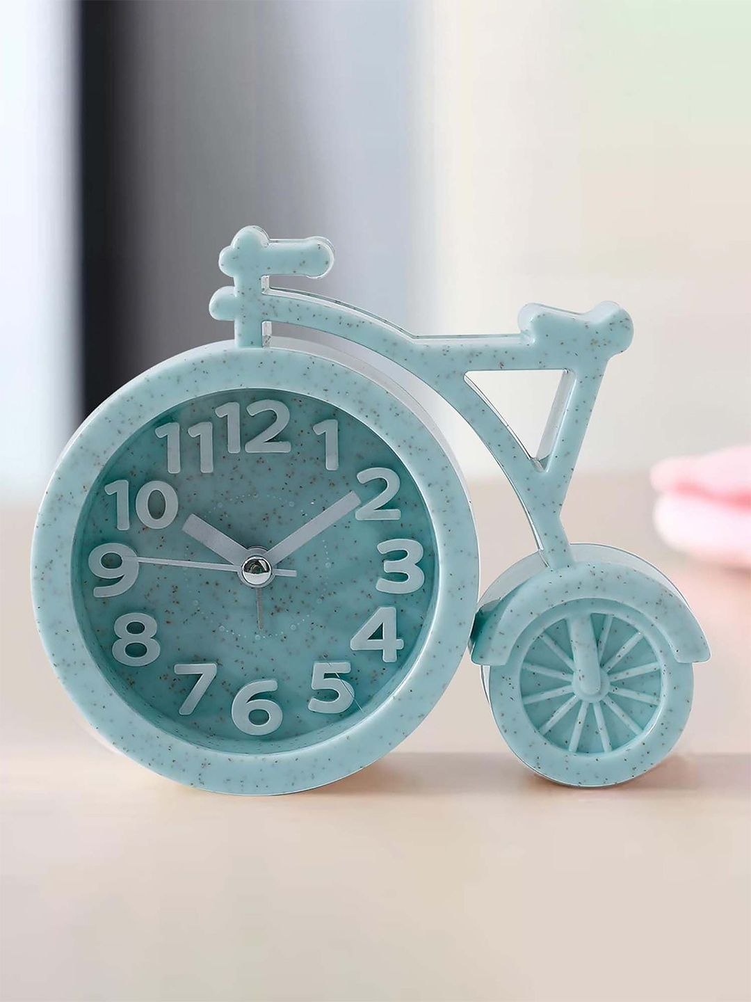 Ekhasa Blue Textured Quirky Traditional Alarm Clock-image-37