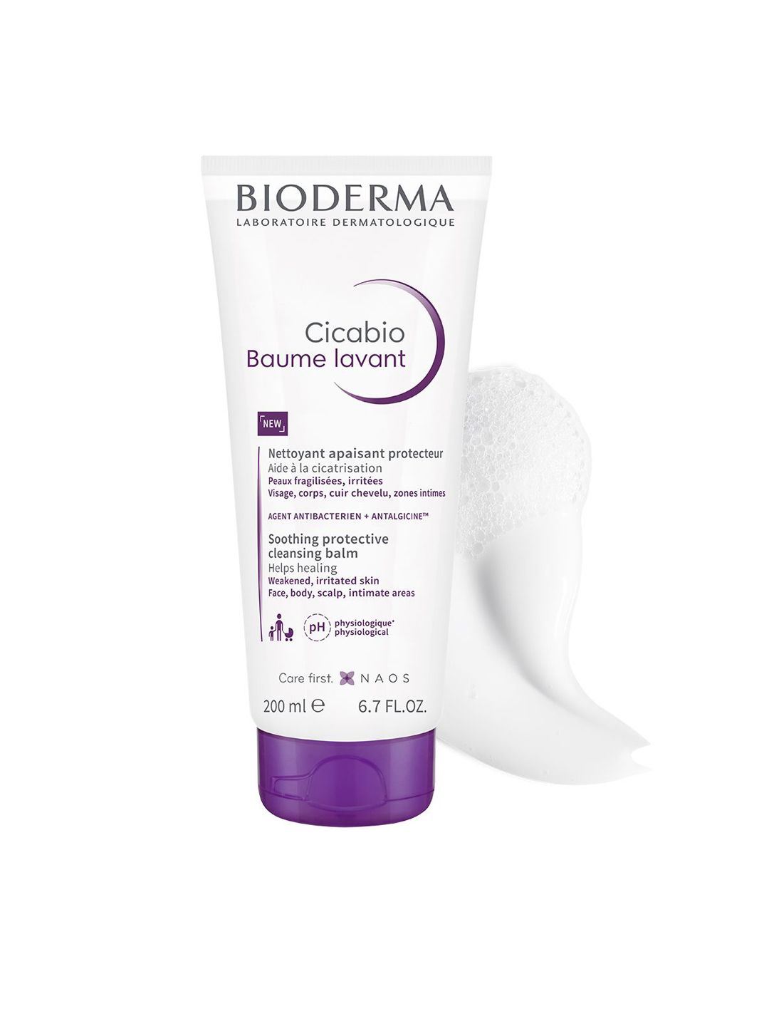 BIODERMA Cicabio Baume Lavant Cleanser For Weakened & Irritated Skin - 200ML-picture-37