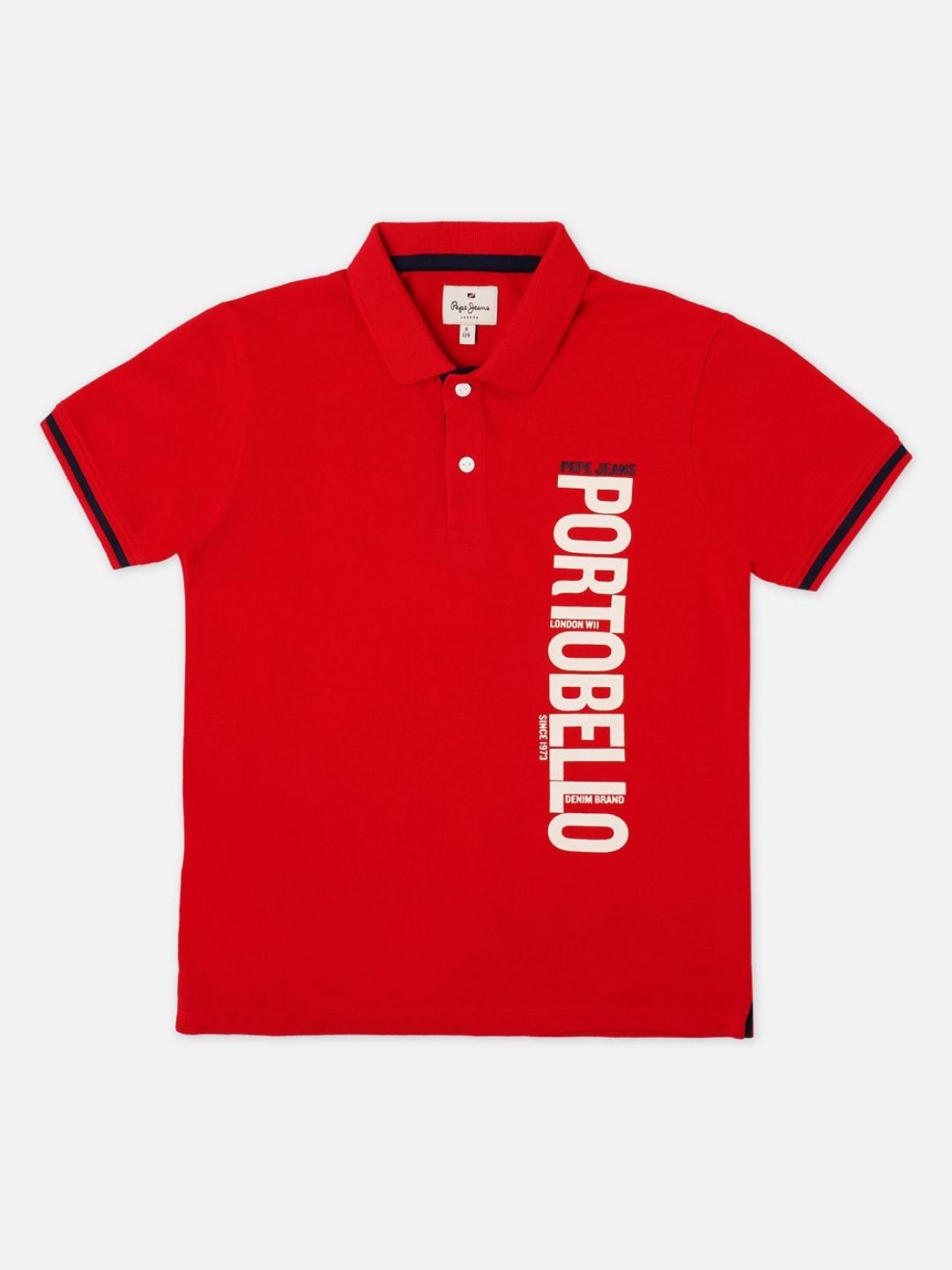 Pepe Jeans Boys Typography Printed Polo Collar Pure Cotton T-shirt-picture-20