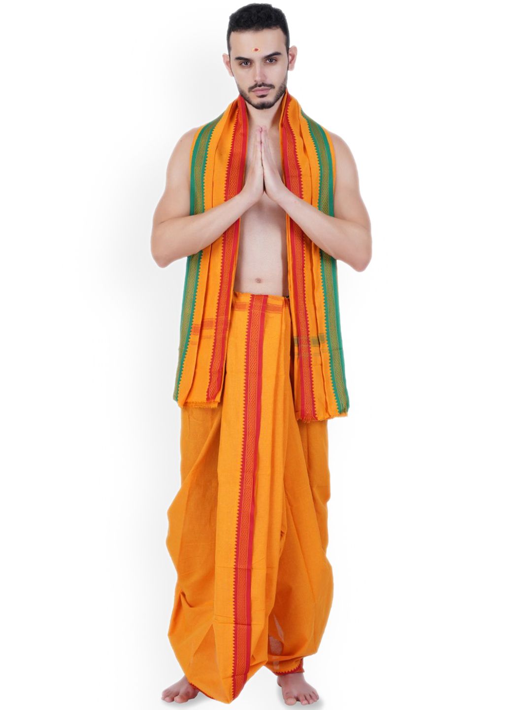 Ethazh Men Cotton Dhotis With Angavastram-picture-14