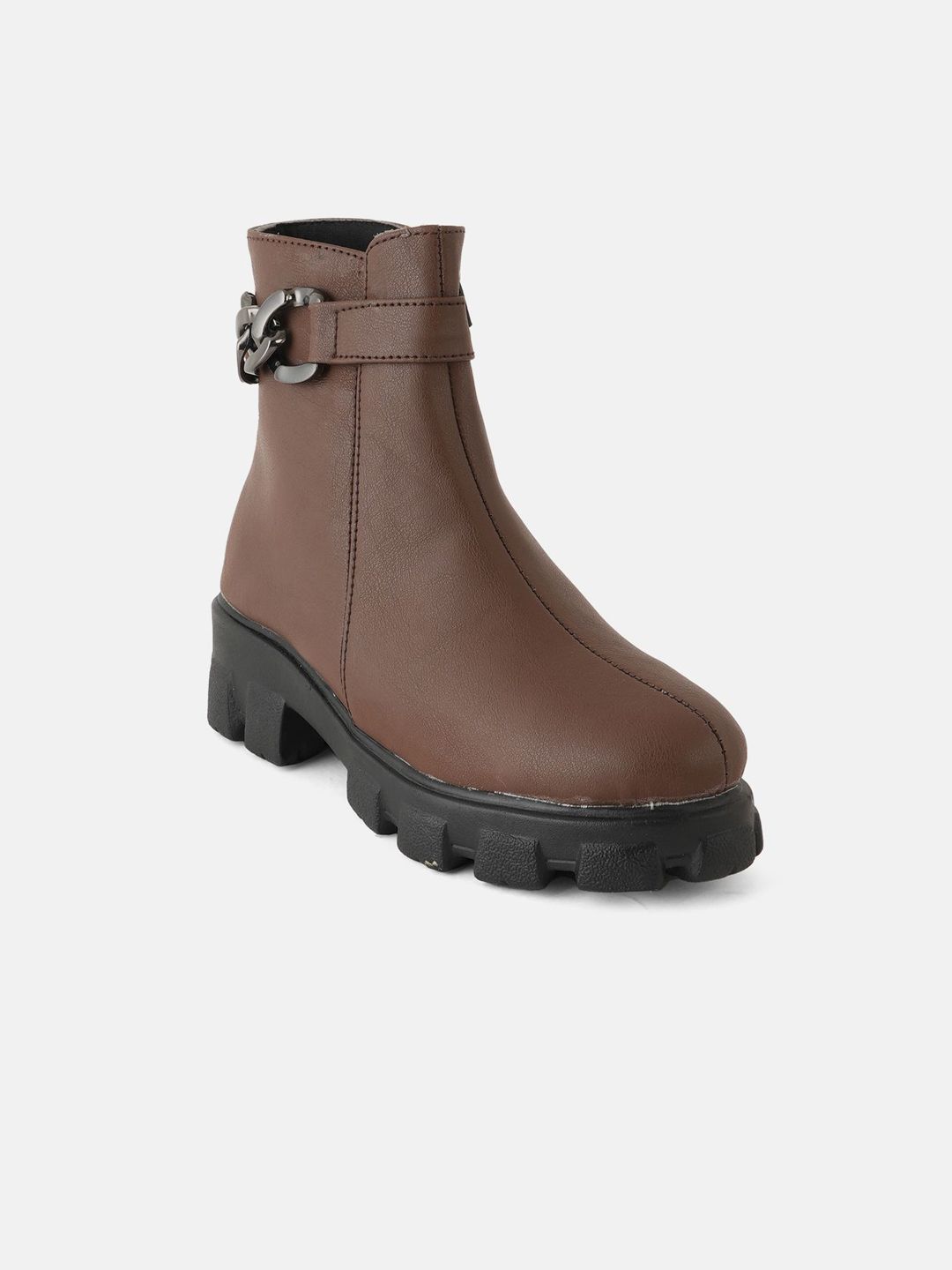 The Roadster Lifestyle Co Women Block Heeled Chunky Boots-picture-36