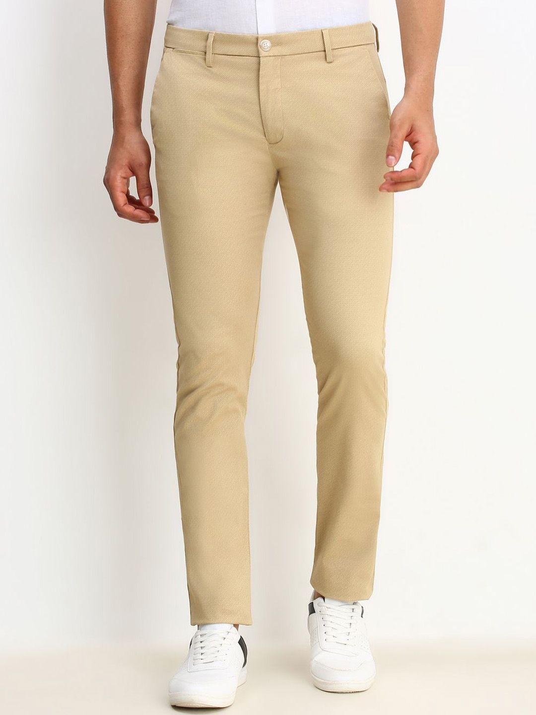 Allen Solly Men Printed Slim Fit Trousers-picture-26