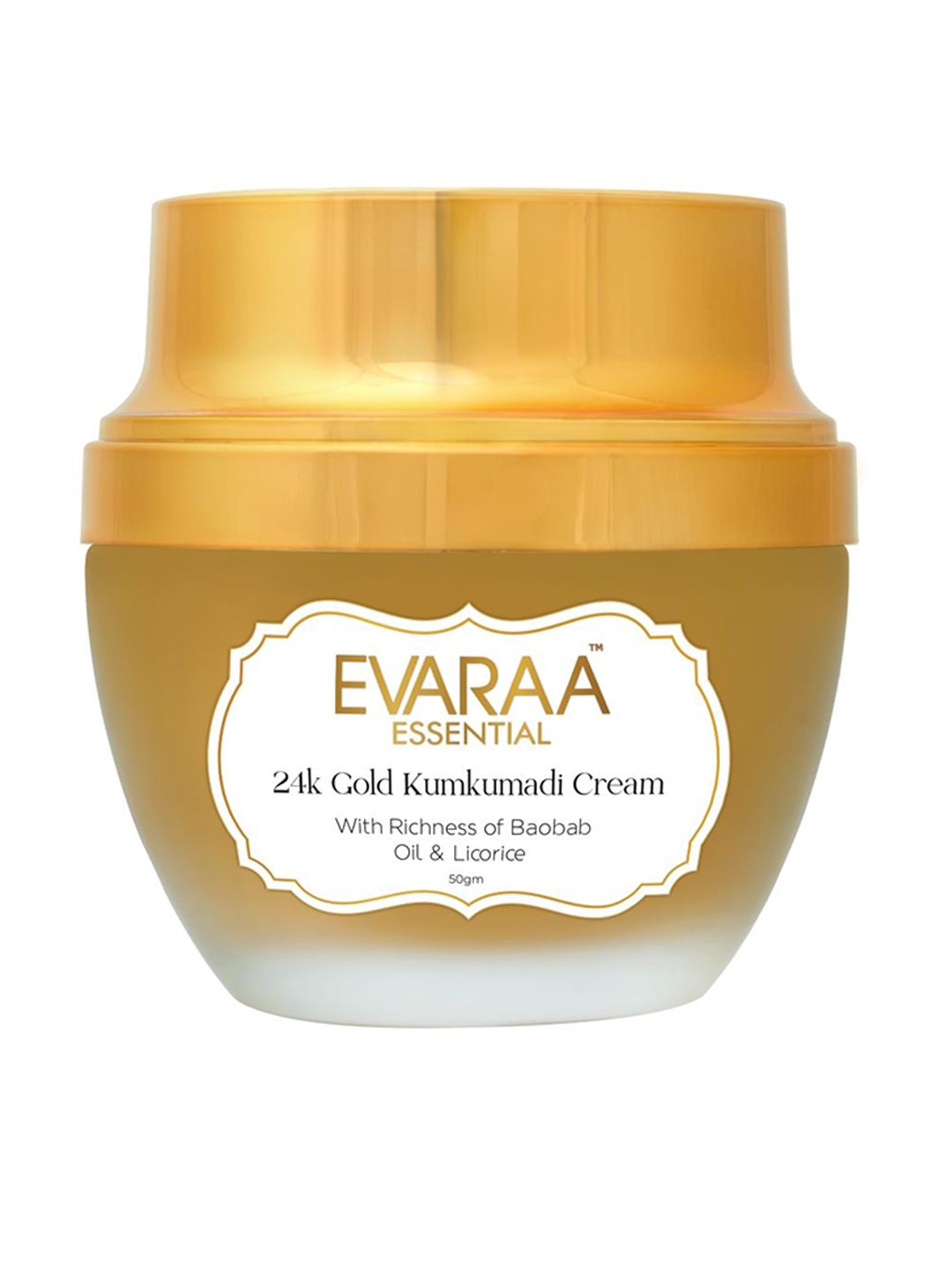EVARAA ESSENTIAL 24k Gold Kumkumadi Cream With Baobob oil & Licorice-50g-picture-55