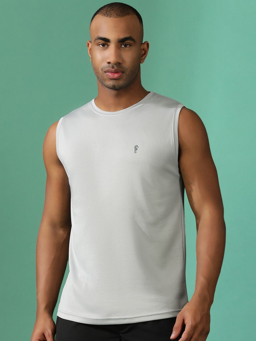 EPPE Men Dry Tech Solid Round Neck Slim Fit T-shirt-picture-13