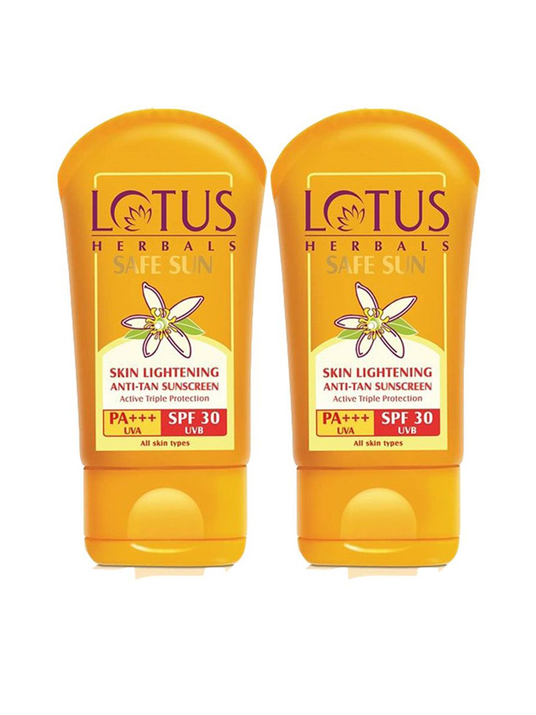 Lotus Herbals Safe Sun Set Of 2 Skin Lightening Anti Tan Sunscreen SPF30 PA+++ - 50g Each-picture-55