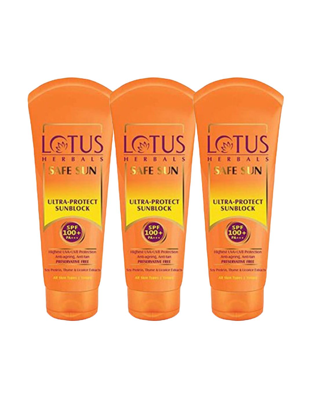 Lotus Herbals Safe Sun Set Of 3 Dry Ultra Sunblock Sunscreen - 50g each-picture-12
