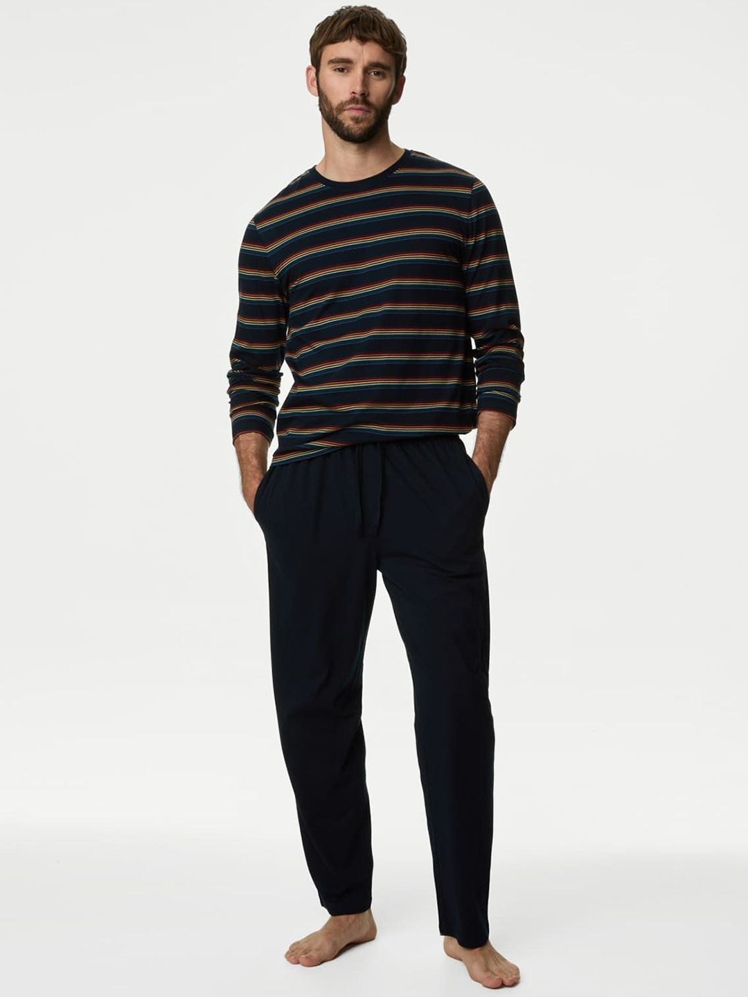 Marks & Spencer Men Striped Night suit-picture-41