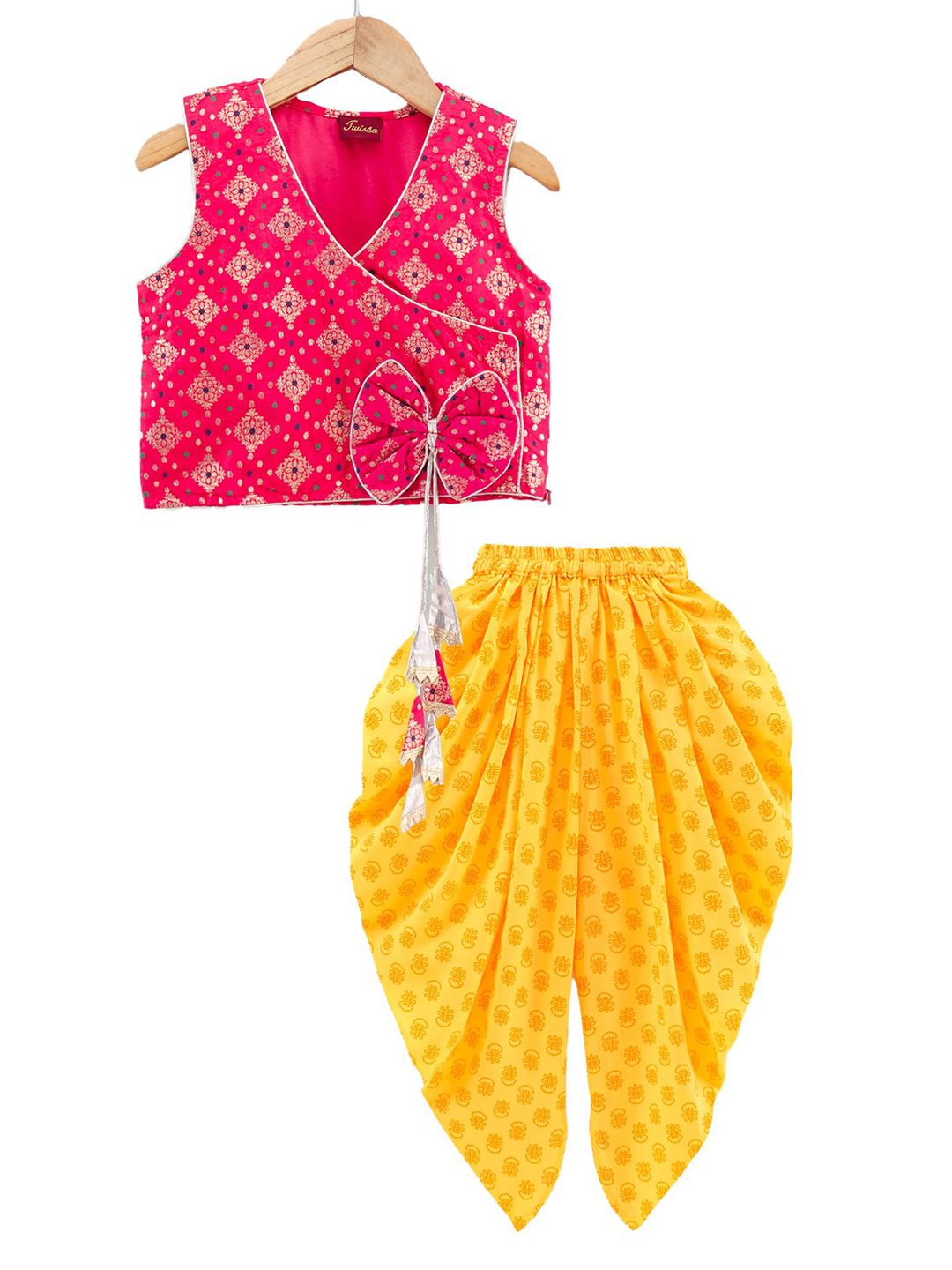 Twisha Girls Printed Top with Dhoti Pants-picture-20