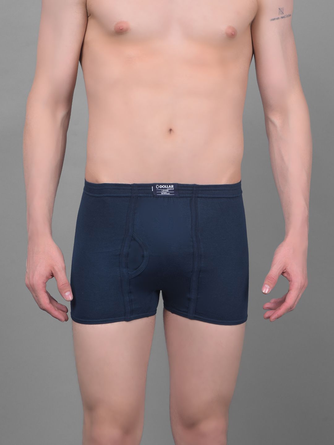 Dollar Lehar Mens Combed Cotton Trunk - Pack of 1 - Assorted-picture-22