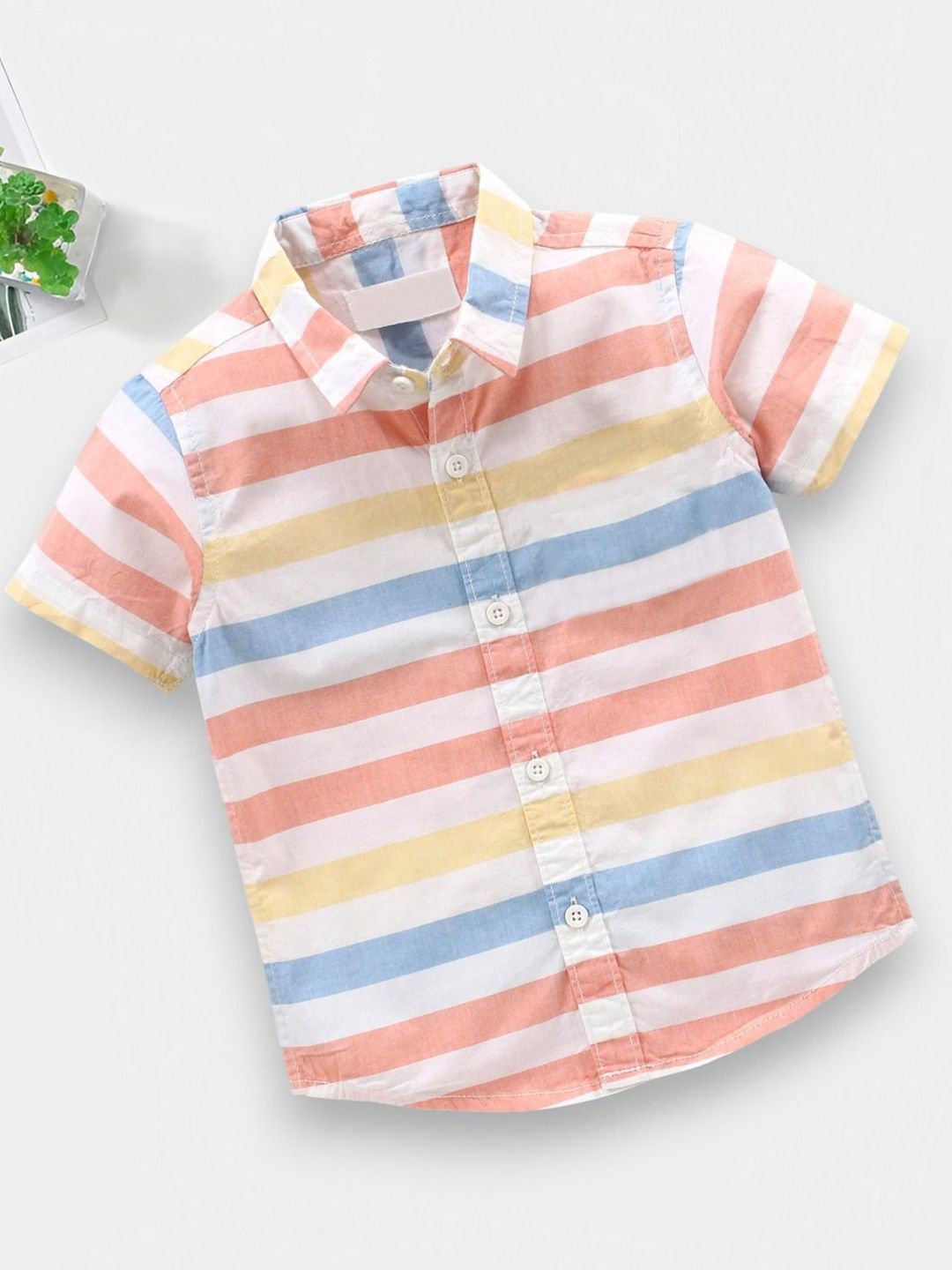 BAESD Boys Classic Multi Stripes Opaque Striped Formal Shirt-picture-57