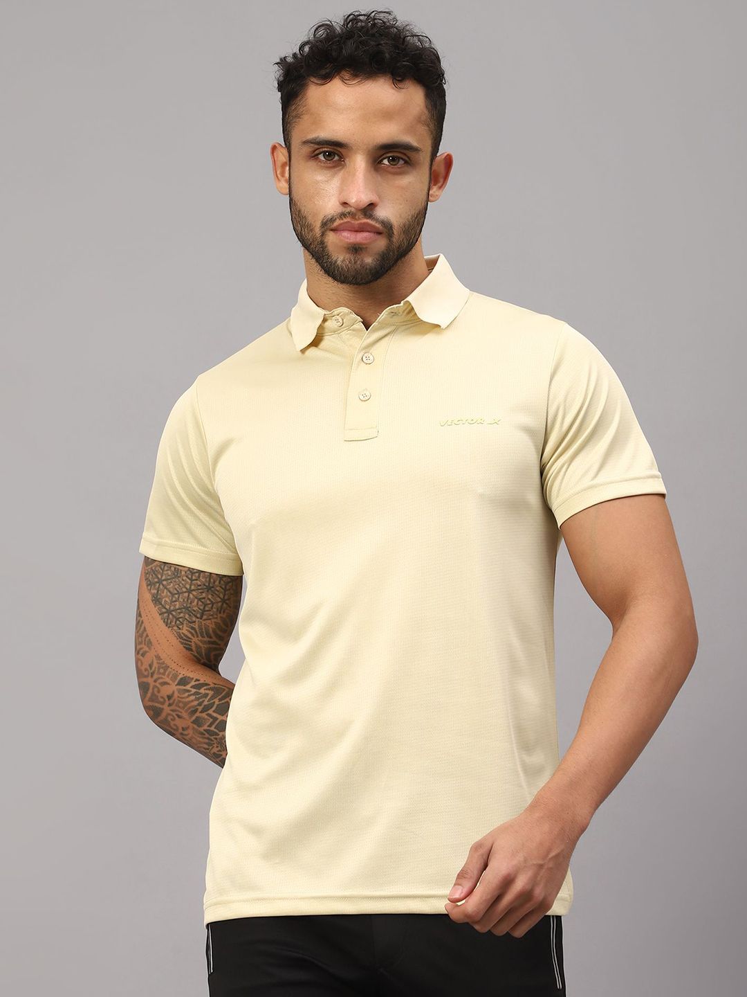 VECTOR X Men Solid Polo Collar T-Shirt-picture-32