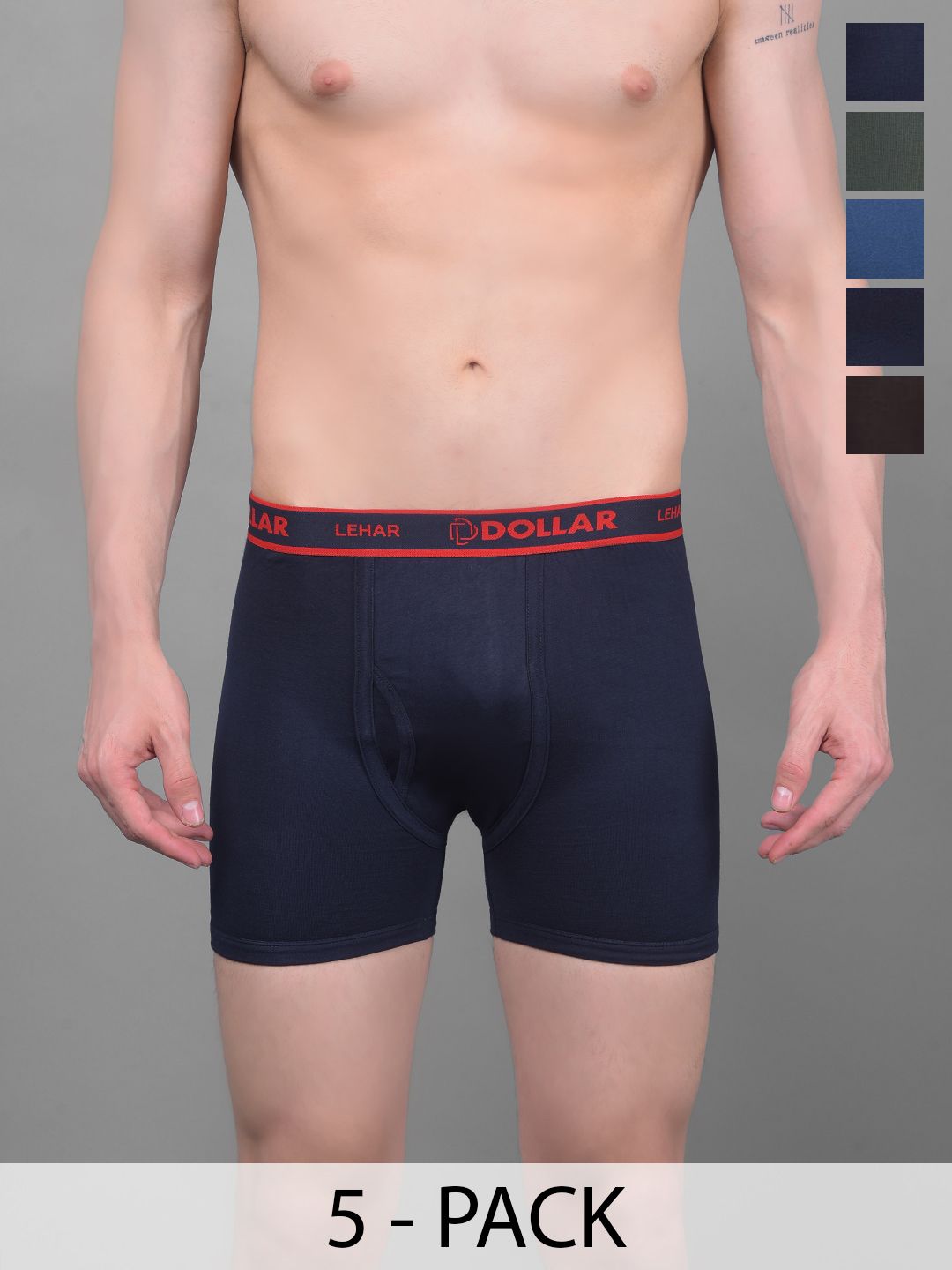 Dollar Lehar Pack of 5 Assorted Cotton Trunk-MLHTR-06-AST2-PO5-picture-36