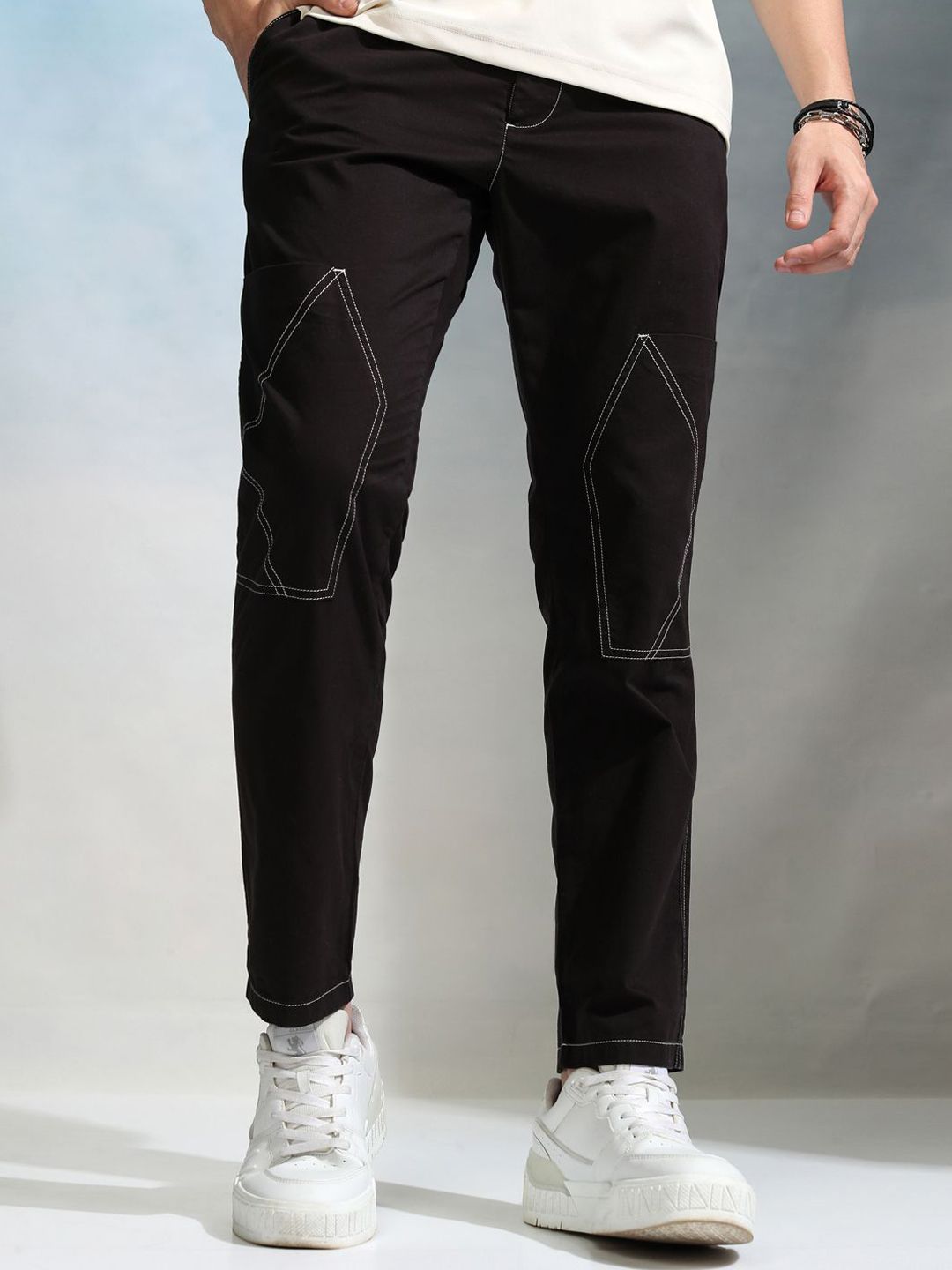 HIGHLANDER Men Slim Fit Chinos Trousers-picture-17