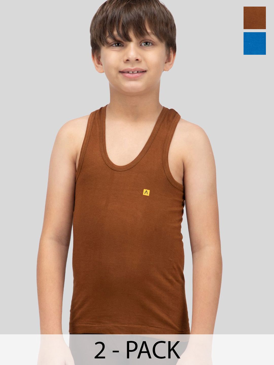 AMUL COMFY Boys Pack Of 2 Cotton Innerwear Vest AC-CSRN-VE-ASST2-45-2PC-picture-26