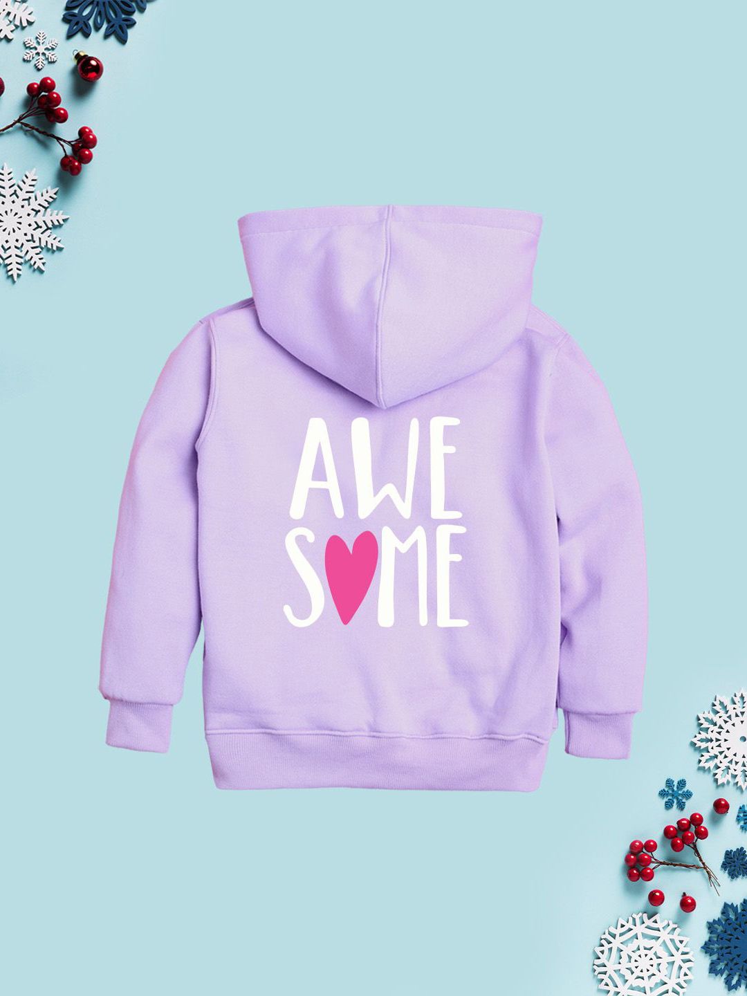 NUSYL Girls Printed Hooded Sweatshirt-picture-10