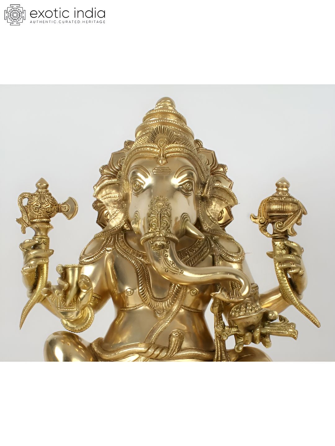 Exotic India Gold-Toned Religious Idol Showpiece-picture-32