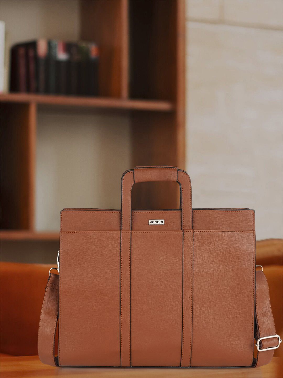 Veneer Unisex Textured Messenger Bag-picture-25