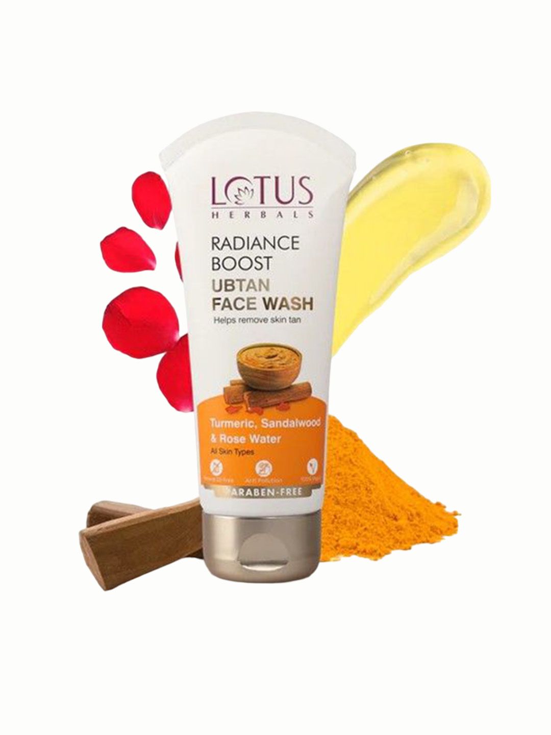 Lotus Herbals Radiance Boost Set Of 2 Ubtan Face Wash-100g Each-picture-37
