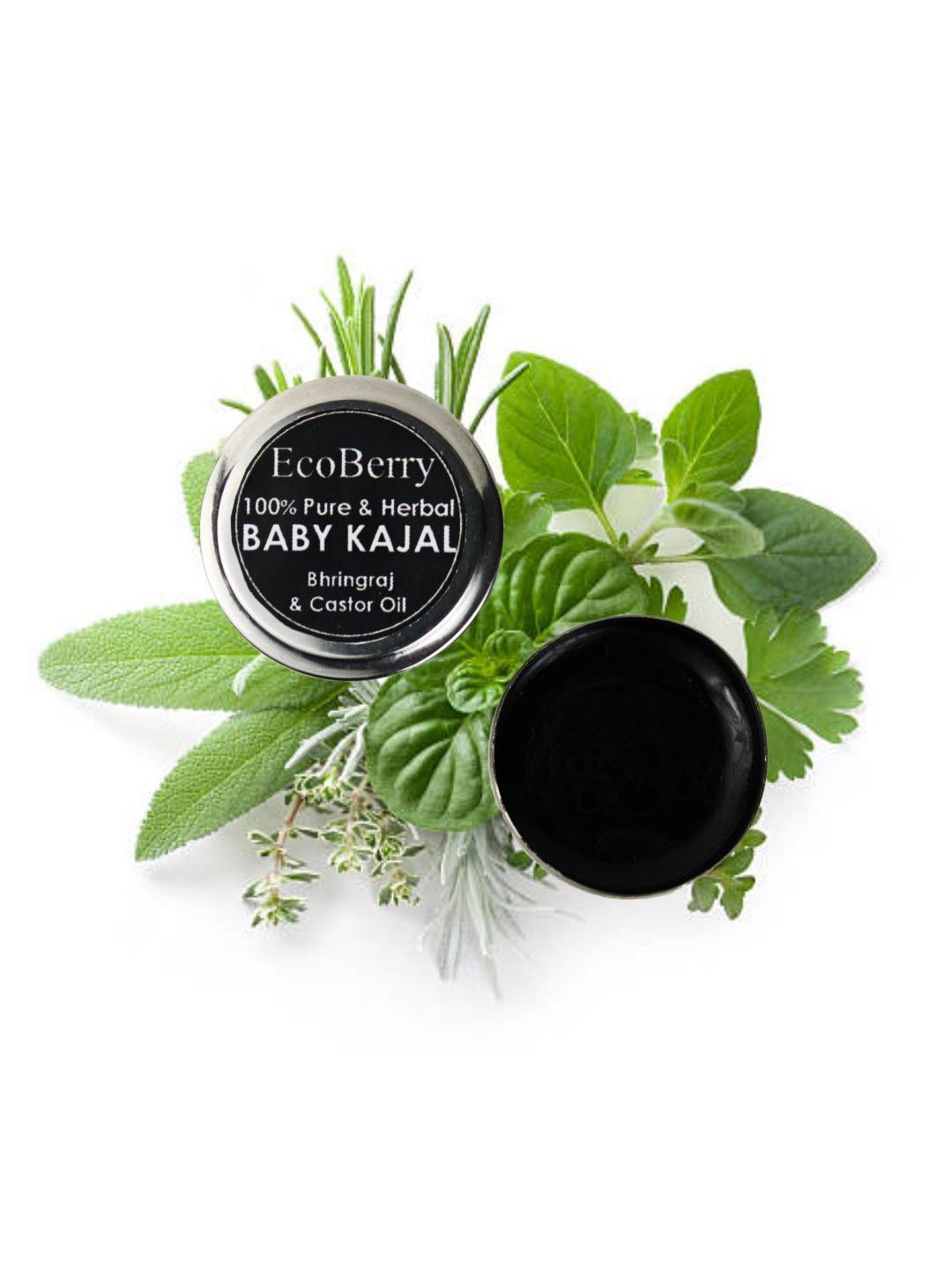 EcoBerry 100% Pure & Herbal Baby Kajal With Bhringraj - 5g-image-13